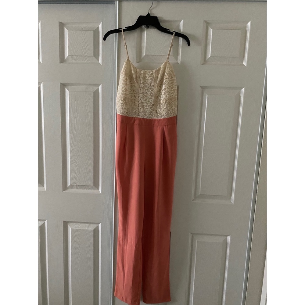 Champagne and Strawberries lace jumpsuit